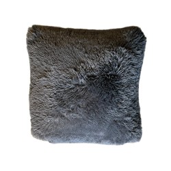 Kussen fluffy donker grijs